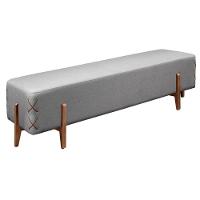 Recamier Eros Luxo Madeira Maciça Castellar Móbile Linho Cinza Linho Cinza - 1