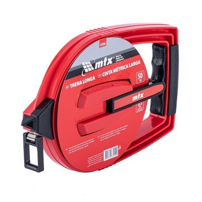 Trena 3122655 Longa 50m Fita de Aço Estojo Fechado Preto MTX 17CM