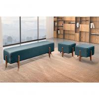 Recamier Eros Luxo Madeira Maciça Castellar Móbile Linho Azul Linho Azul - 4