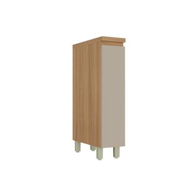 Balcão Cozinha Rainha 1 Porta sem Gavetas MDF 20CM Greige Nesher