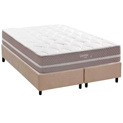 Cama Box com Colchão Queen Suede Clean Molas Ensacadas Euro Pillow Herval