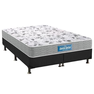 Cama Box com Colchão Queen Ortopédico D45 Próextreme DF Molas Ensacadas Tecido Suede Cinza Probel
