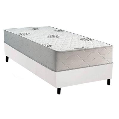 Cama Box com Colchão Solteiro Comfort Ortopédico D28 Malha Antiácaro Branco a Costa Rica