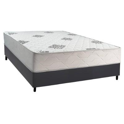 Cama Box com Colchão Casal Comfort Ortopédico Antiácaro Cinza a Costa Rica