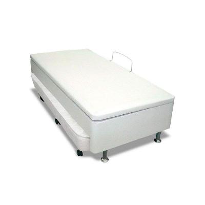 Cama Box com Baú Solteiro Corano White Estrutura em Madeira Abertura Pneumática Branco Ortobom