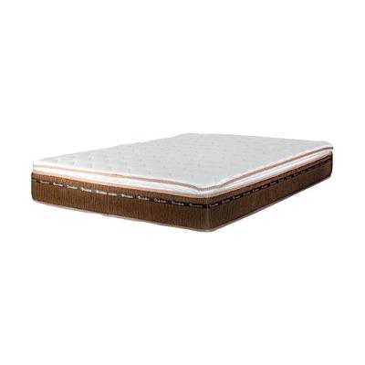 Colchão Casal Molas Ensacadas D33 Pillow Top 138x188x28CM Bege Luckspuma