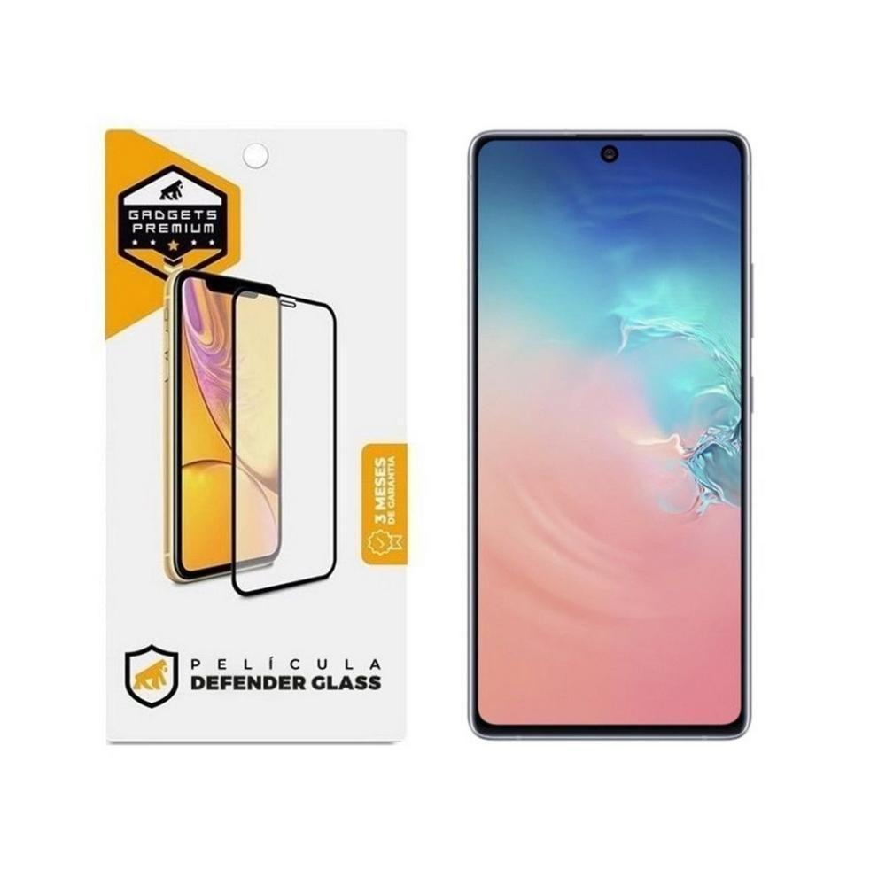Película Defender Glass Para Samsung Galaxy S10 Lite - Preta - Gshield - 1