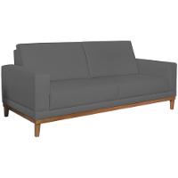 Sofa 3 Lugares 200 Cm Crons Suede Cinza Vazzano Cinza - 1