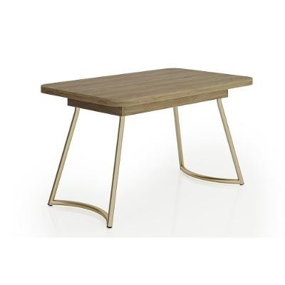 Mesa de Jantar Évora 1604 4 Lugares Retangular MDF 130CM Dourado Carraro