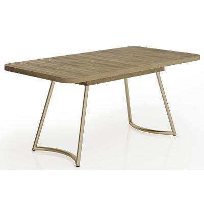 Mesa de Jantar Évora 1603 6 Lugares Retangular MDF 170CM Dourado