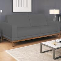 Sofa 2 Lugares 160 Cm Crons Suede Cinza Vazzano Cinza - 15