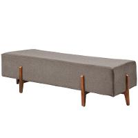 Recamier Zurik Luxo Madeira Maciça Castellar Móbile Linho Cappuccino - 1