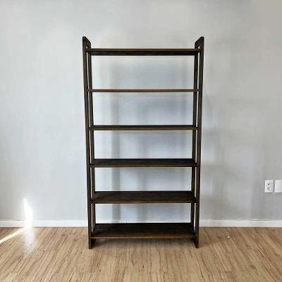 Estante Linea Ample 6 Prateleiras Madeira Pinus 100CM Café Artfactory Design