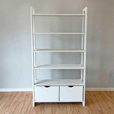 Estante Linea Ample 6 Prateleiras Madeira Pinus 100CM Branco Artfactory Design 188,5CM