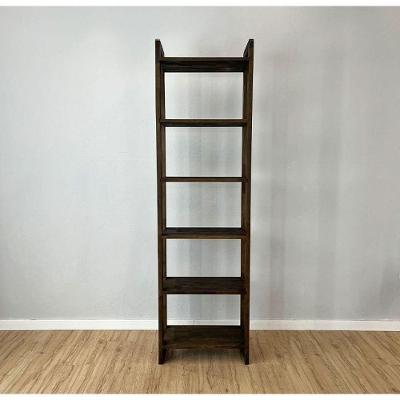 Estante Linea Slim 6 Prateleiras Madeira Pinus 54CM Café Artfactory Design 54CM