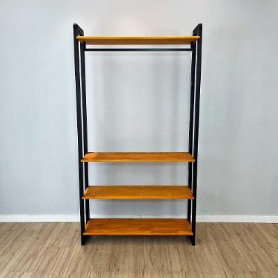 Arara de Roupas Linea Ample Madeira Pinus 100CM Natural Artfactory Design