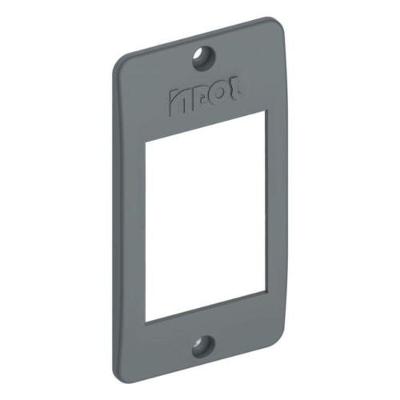 Tampa de Interruptor 3 Teclas C 1'' com Encaixe Rápido Cinza Inpol 2,5CM
