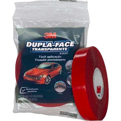 Fita Dupla Face 5369T Espuma Acrílica RT8002 12MM X 20M Transparente 3M Brasil 12MM 20M