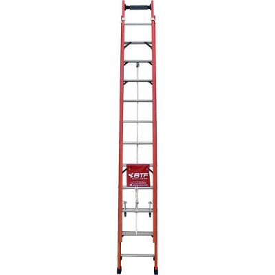 Escada Extensível EFR9929 22 Degraus Fibra de Vidro Não Condutora Fixa 150KG Botafogo Lar & Lazer