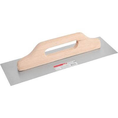 Desempenadeira de Aço Lisa NOVE54 com Lâmina Lisa e Cabo de Madeira Cinza 120CM