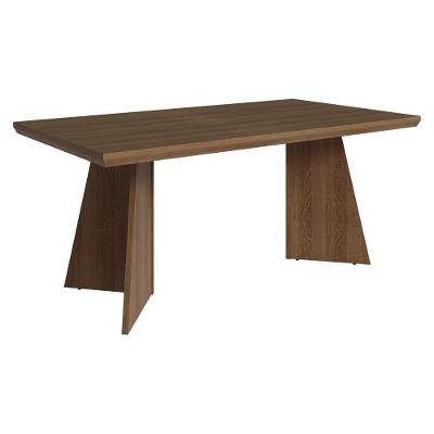 Mesa de Jantar 5389 6 Lugares Retangular MDF Rustic Marrom Madesa