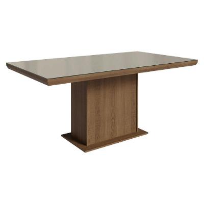 Mesa de Jantar 5275K92MOVI 6 Lugares Retangular Vidro Sobreposto 160CM Madesa