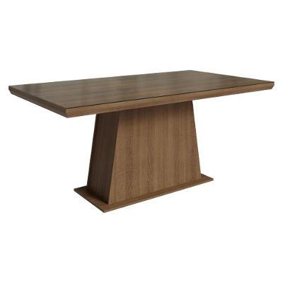 Mesa de Jantar 53645Z2MOVI 6 Lugares Retangular MDF com Vidro 160CM Rustic Madesa
