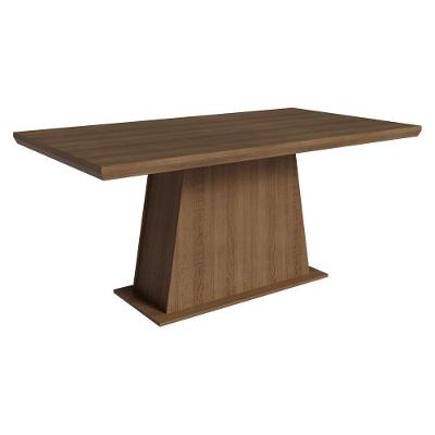 Mesa de Jantar 5364 6 Lugares Retangular MDF 160CM Marrom Madesa