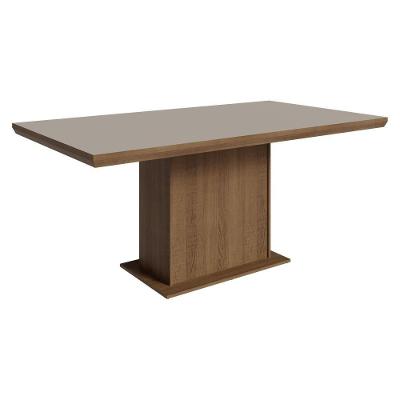 Mesa de Jantar 5275 6 Lugares Retangular Tampo MDF Rustic e Crema Madesa
