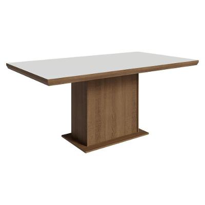Mesa de Jantar 5275 6 Lugares Retangular MDP Rustic Branco Madesa