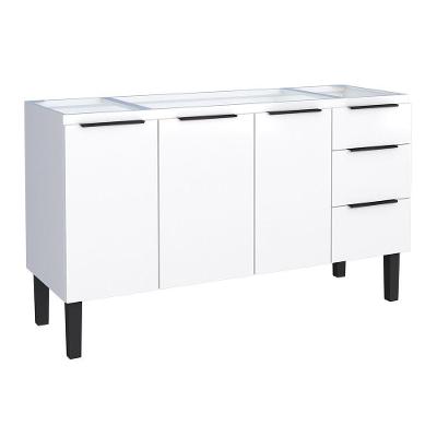 Gabinete Júpiter sem Porta 3 Gavetas Aço 144CM Branco Cozimax