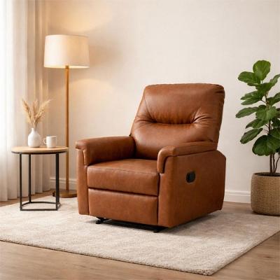 Poltrona do PAPAI Reclinável Sintético Florença Confortável Caramelo Matrix 84CM
