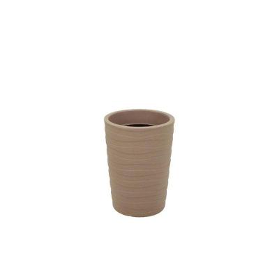 Vaso Grego Redondo 50CM Polietileno com Resistência UV Bege Tramontina 50L
