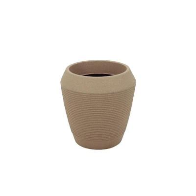 Vaso Egípcio Cilíndrico 45CM em Polietileno com Resistência UV Bege Tramontina 45CM 23KG