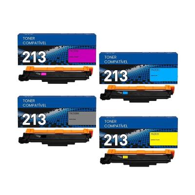 Kit 4 Cores Toner Brother TN213 Original com Rendimento 1.400 Páginas para L3230 L3550 L3770 L3750C