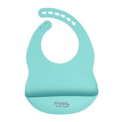 Babador com Bolso para Introdução Alimentar BLW Fecho Ajustável Verde Freso