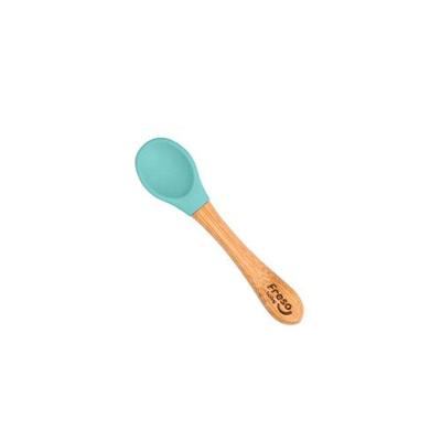 Colher Freso Baby Alimentação Bebê Cabo Rígido e Ponta Flexível Verde