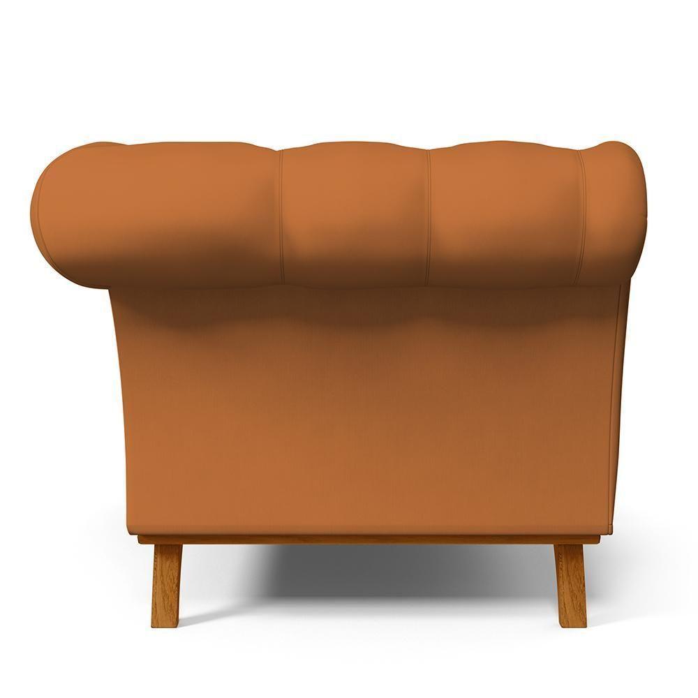 Sofá 2 Lugares Império 150 Cm Veludo Telha C-262 - 2