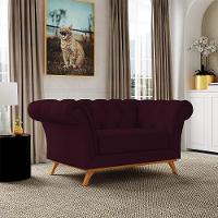 Sofá 2 Lugares Império 150 Cm Veludo Roxo Grape C-292 - 7