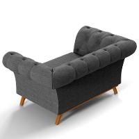 Sofá 2 Lugares Império 150 Cm Cinza Escuro C-416 - 3