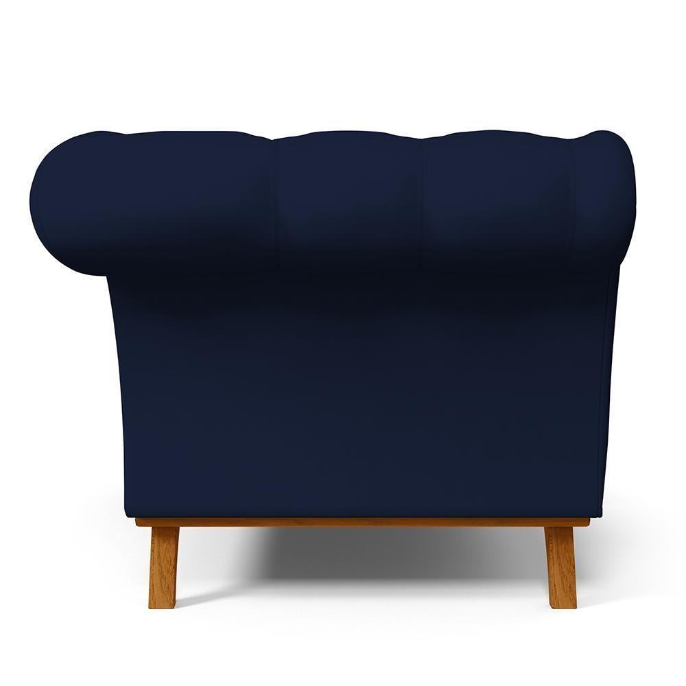 Sofá 2 Lugares Império 150 Cm Veludo Azul Marinho C-287 - 2