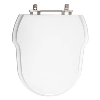 Assento Sanitário Hampton Alongado Resina Plástica Parafusado Convencional Branco 40CM