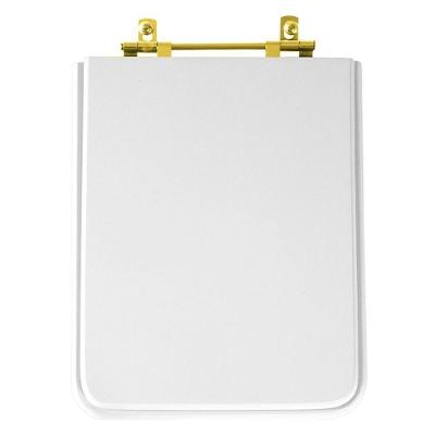 Assento Sanitário Cubo Quadrado Resina Plástica Parafusado Convencional Branco Pontto Lavabo 40CM