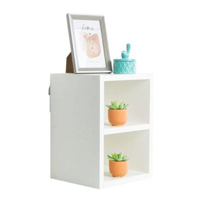 Mesa de Cabeceira B sem Gavetas MDP Moderno Branco 21.5CM Mercado das Prateleiras