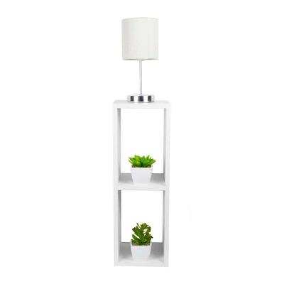 Mesa de Cabeceira Diamante sem Gavetas MDP Moderno Branco 20CM Mercado das Prateleiras