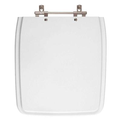 Assento Sanitário Helios Alongado Resina Plástica Parafusado Convencional Branco 40CM