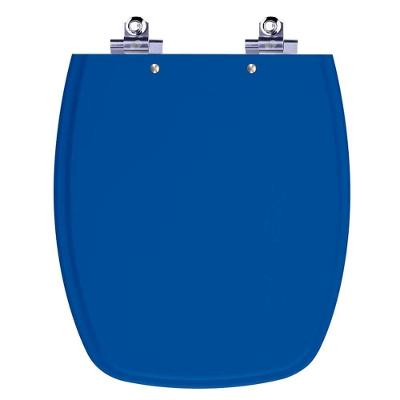 Assento Sanitário Stylus Alongado Laqueado Fechamento Suave Azul Mineral Pontto Lavabo 40CM