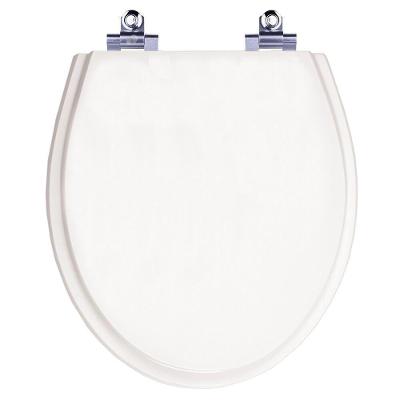 Assento Sanitário Ritz Alongado Plástico Parafusado Fechamento Suave Almofadado Branco 40CM
