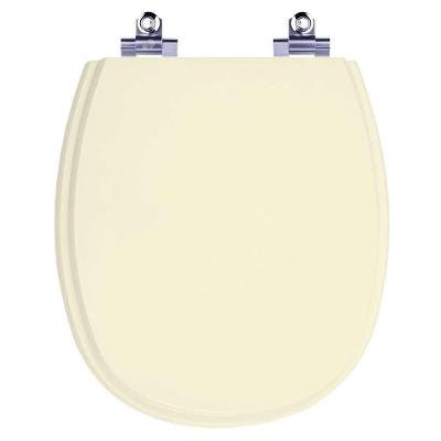 Assento Sanitário Ascot Bone Alongado Laqueado Fechamento Suave Bege Pontto Lavabo 40CM