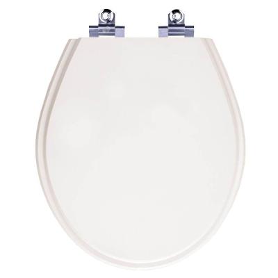 Assento Sanitário Carina Alongado Polipropileno Fechamento Suave Branco Pontto Lavabo 40CM
